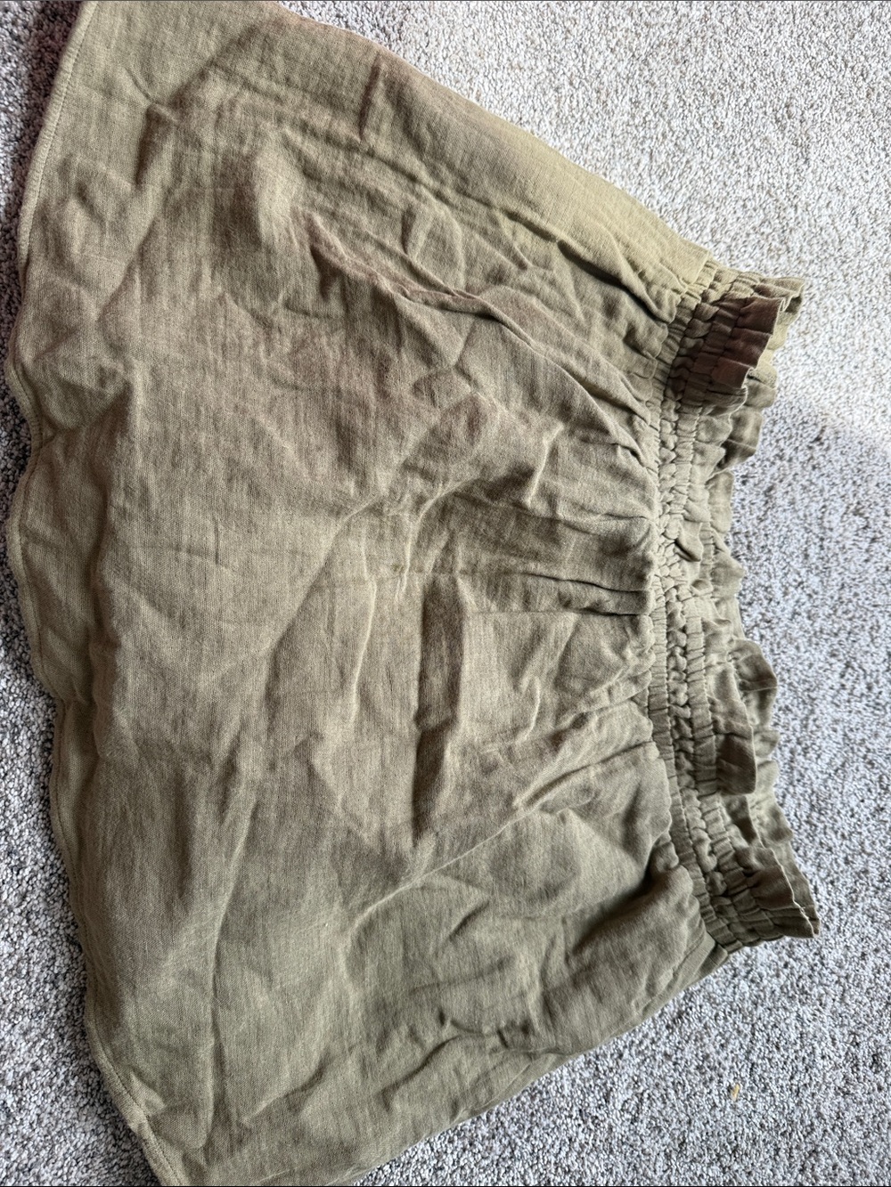 Old Navy Olive Ruffle-Waist Casual Skort
